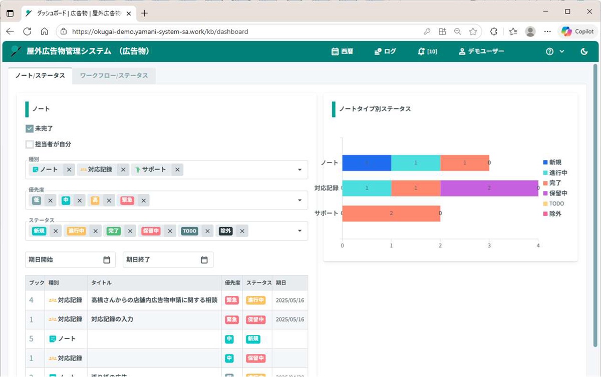 屋外広告物の許可事務を一元化！管理業務のミス・負担をなくす管理システム